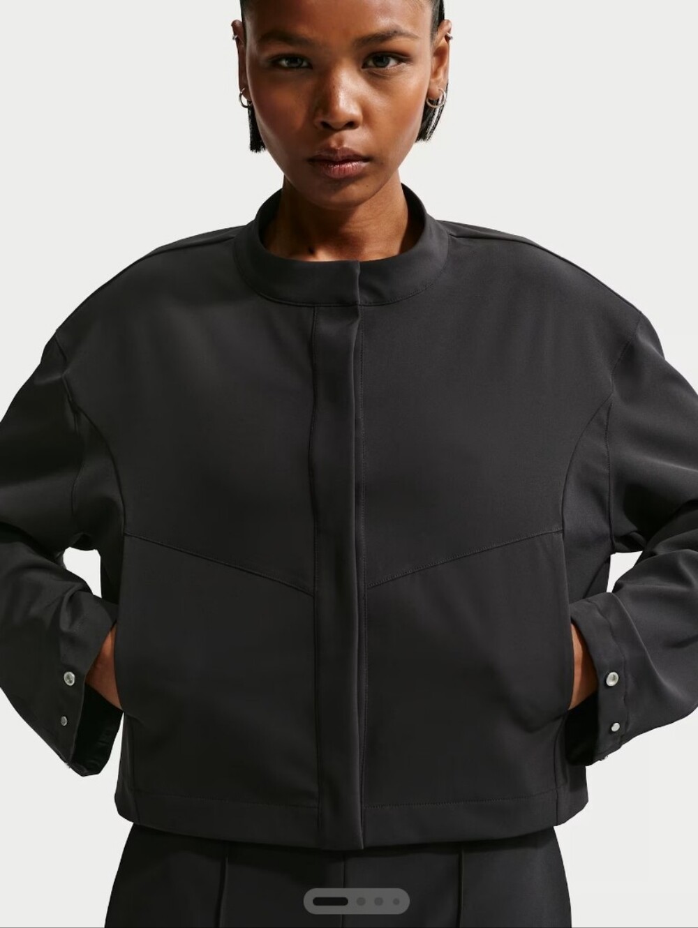Nike 24.7 Women's PerfectStretch Dri-FIT Loose-Fit Cropped Jacket Size S New